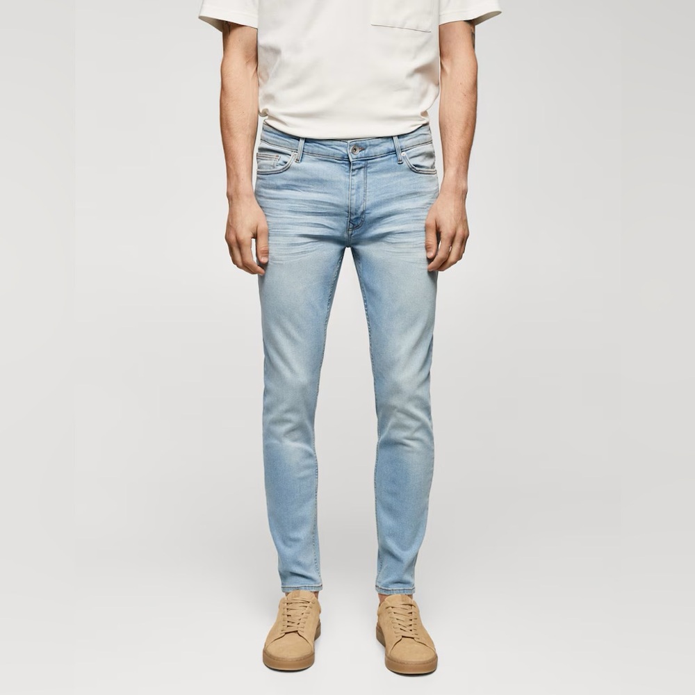 Men’s Blue Skinny Straight Jeans